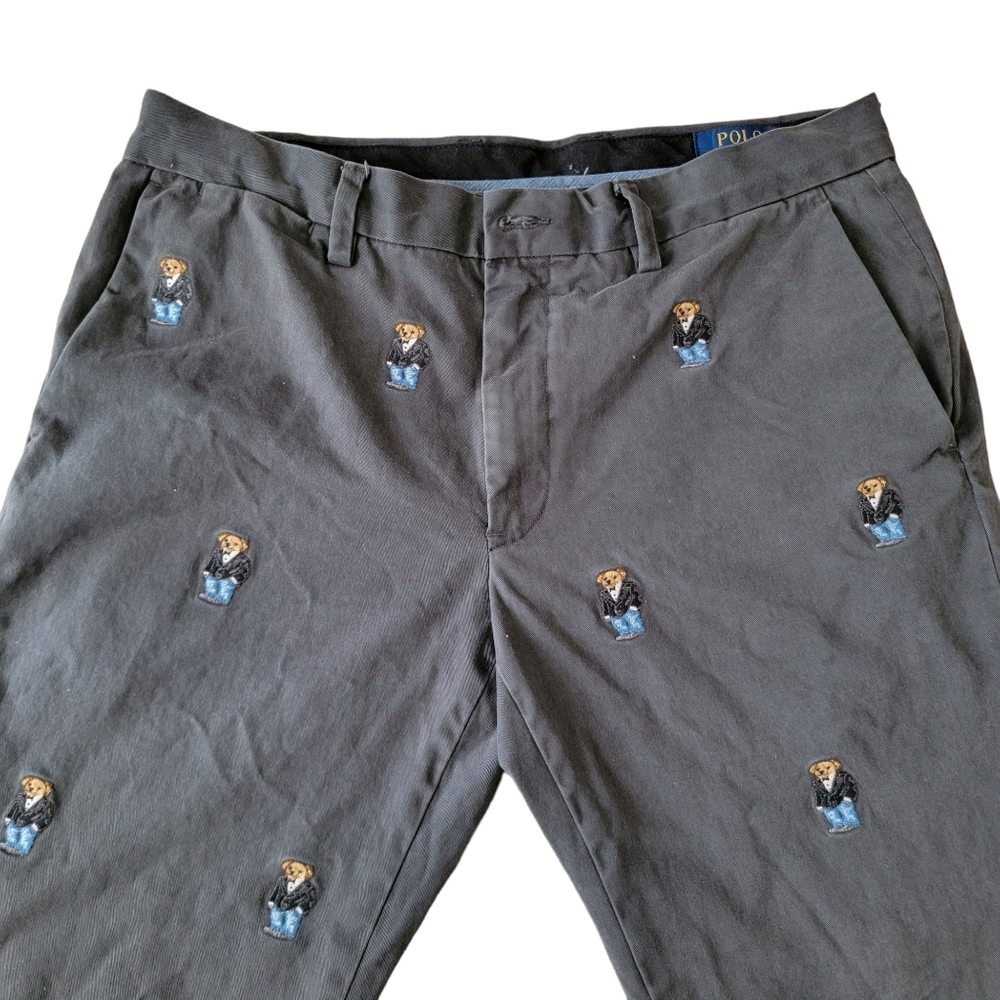 Polo Ralph Lauren Casual gray chino pants with bears original khaki casual